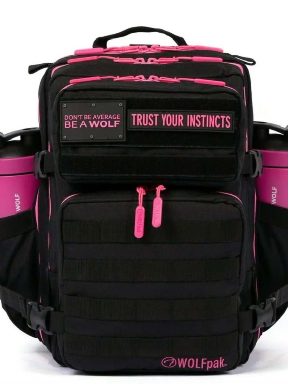 WolfPak 25L Backpack Black Neon Pink